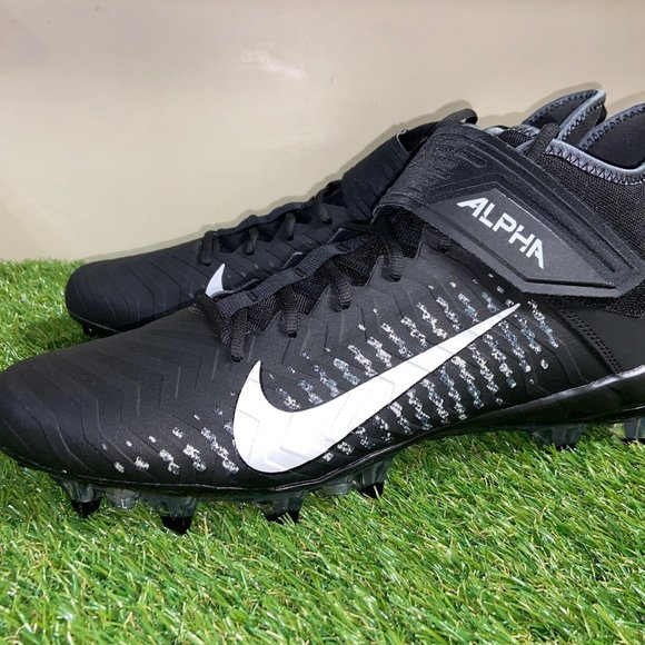 Men\'s Nike Alpha Menace Pro 2 Mid Football Cleats Black AQ3209-002 Size 14 NEW main image 6